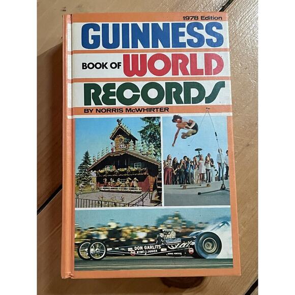 Guinness Book of World Records Norris McWhirter 1978 Edition HC Sterling Vintage - Picture 1 of 5
